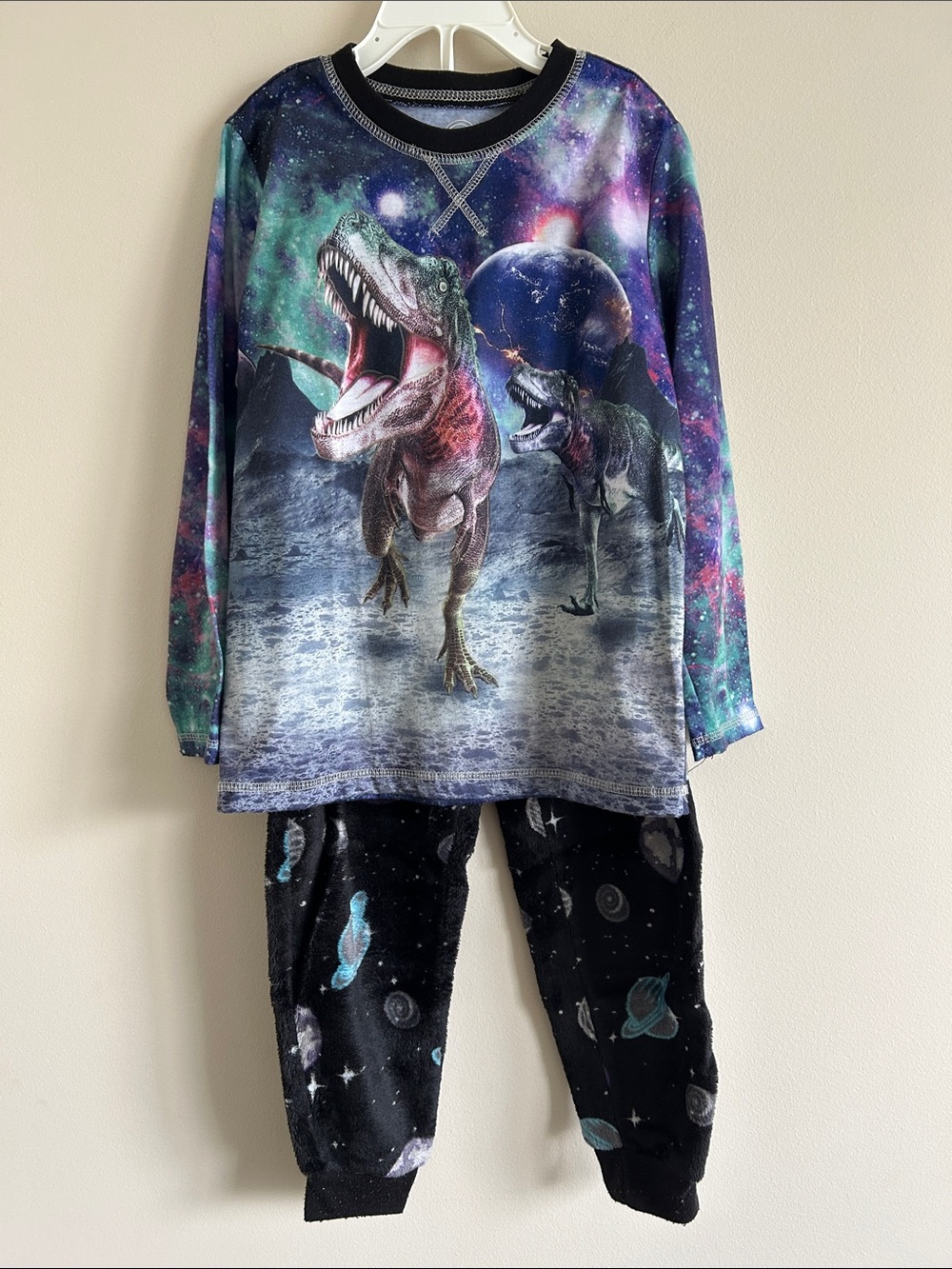 Boys Dinosaur Glow in the Dark Pajama Set 6/7
